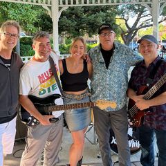 Band photo with instruments