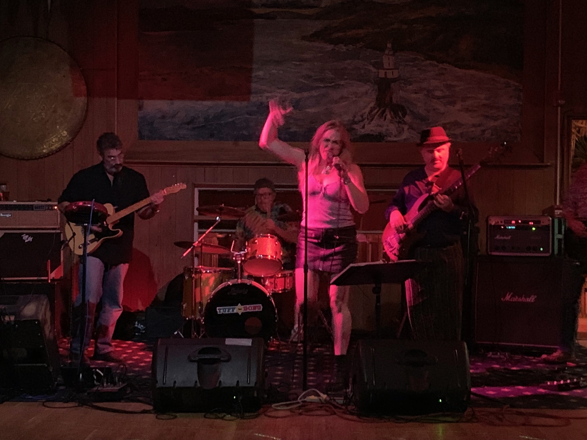 Band on stage